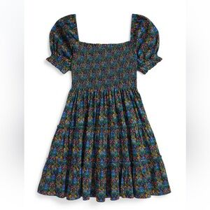 Polo Ralph Lauren Floral Smocked Short-Sleeves Dress, XL(16) - NWT